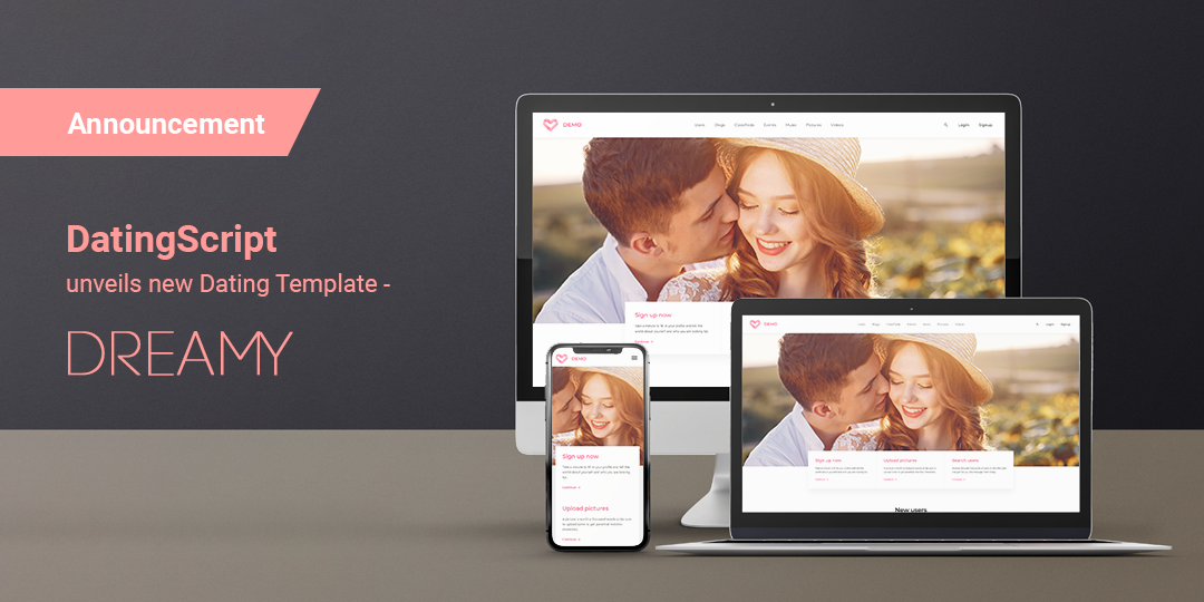 DatingScript unveils new Dating Template – Dreamy